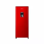 Hisense Refrigerator 177L Single Door, Water Dispenser, Chiller Zone, Anti Bacteria Door Seal, Recessed Handle, Red H235RRE-WD