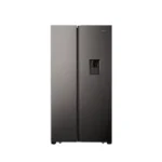 Hisense Refrigerator 508L Side by Side Door with Water Dispenser, No-Frost, Titanium Inox H670SIT-WD