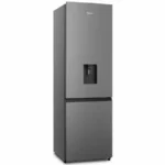 Hisense Refrigerator 262L Bottom Freezer, Water Dispenser, No Frost, Recessed Handle, Titanium Silver H350BTS-WD