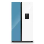 Hisense Side By Side Fridge Blue & White Glass 508L H670SDBL-WD