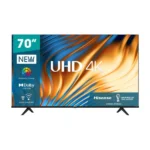Hisense TV 70 Inches Smart 4K UHD LED TV A6 Series Voice Remote 70A6H/K